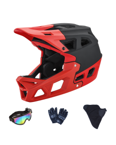 Capacete integral de mountain bike juvenil com ajuste por dial para downhill, BMX e ciclismo off-road